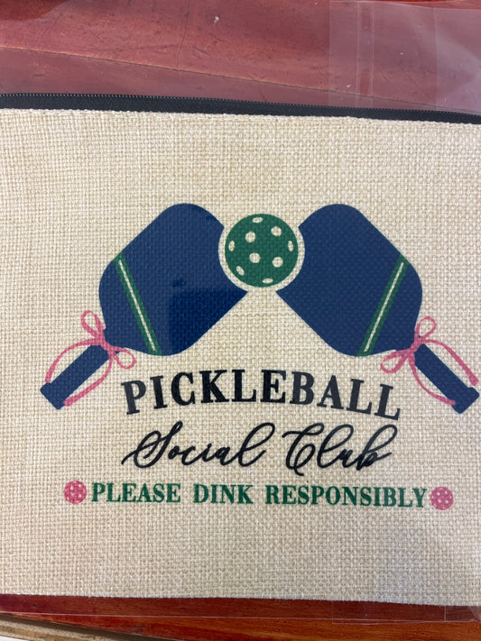 Pickleball makeup bag