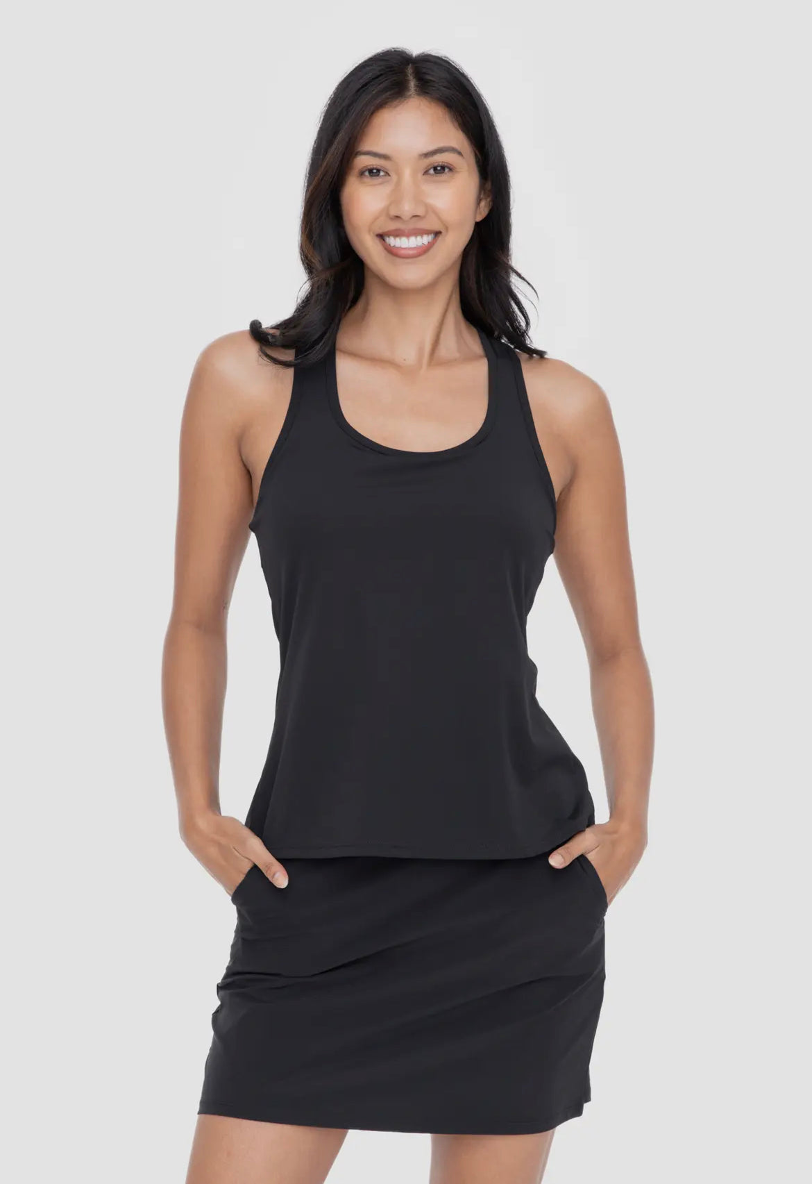 Mono B Green - Racerback Active Tank Top